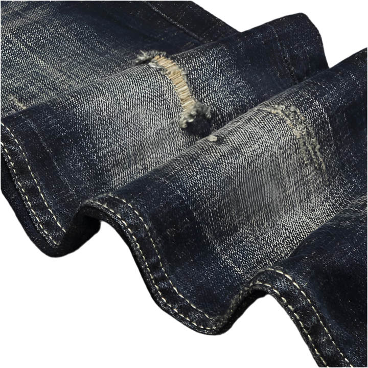Retro Stretch Slim Fit Ripped Jeans
