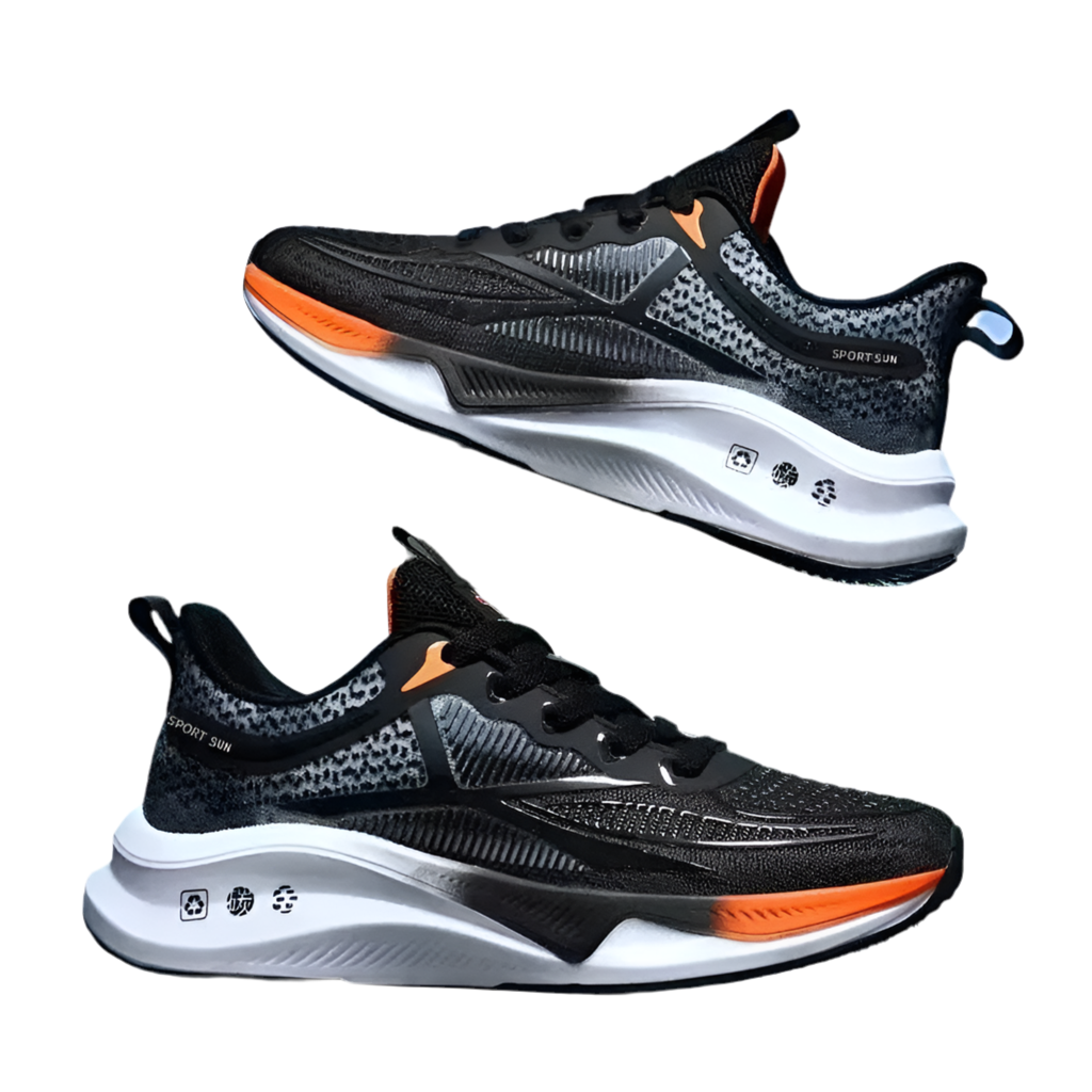 Lightweight Lace-Up Running Sneakers