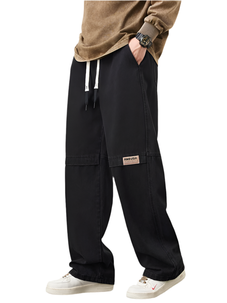 Wide Leg Denim Jeans - Casual Cotton