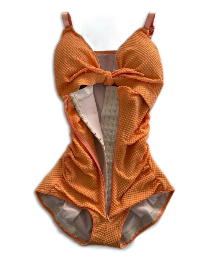 Tummy Control Cut-Out Front Knot Swimsuit