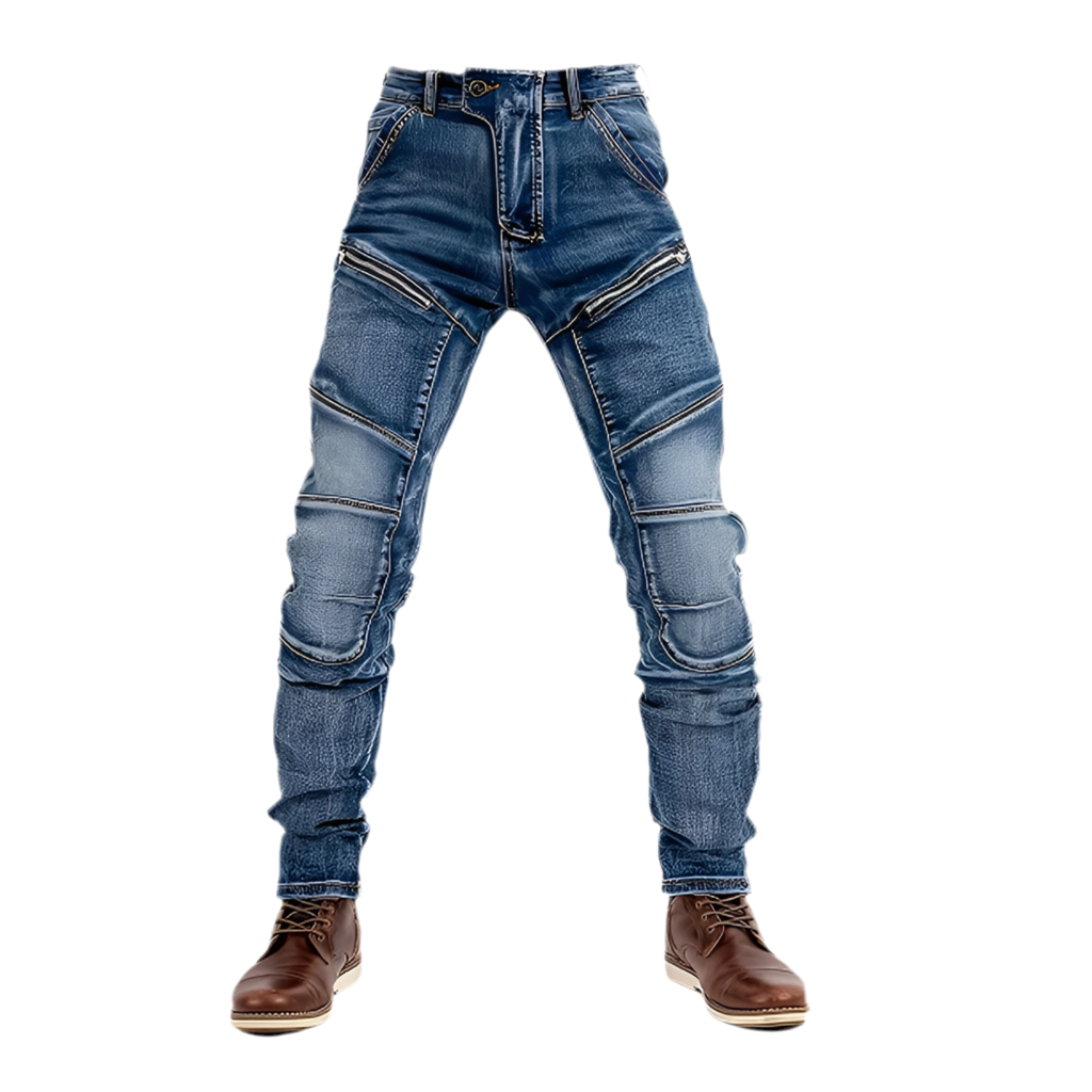 Tear-Resistant Y2K Motorcycle Riding Jeans