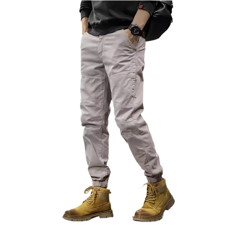 Slim Fit Multi-Pocket Stretch Cargo Jeans