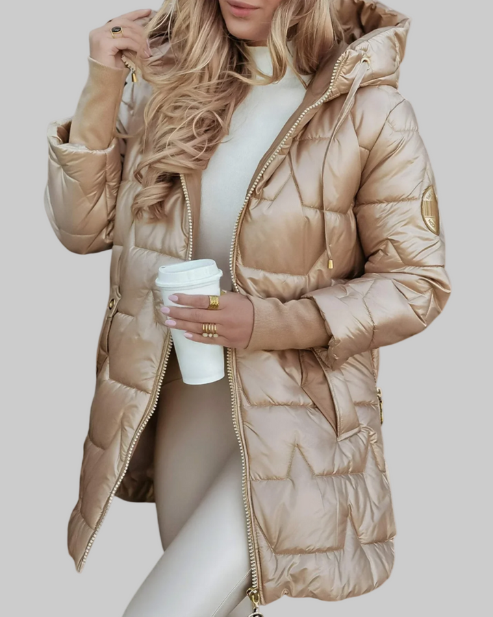 Stylish Padded Winter Coat with Hood