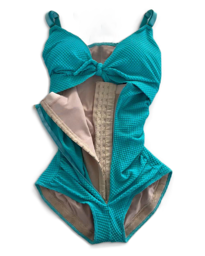 Tummy Control Cut-Out Front Knot Swimsuit