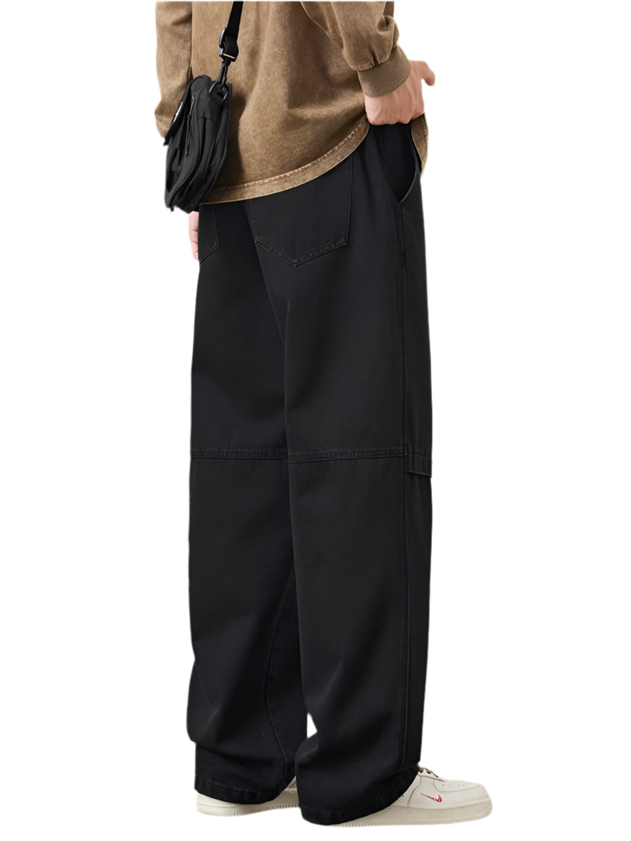 Wide Leg Denim Jeans - Casual Cotton