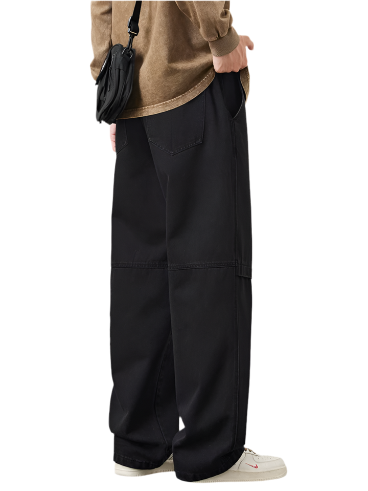 Wide Leg Denim Jeans - Casual Cotton