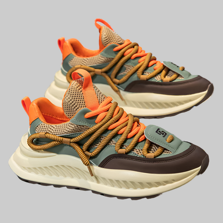 Versatile Casual Lace-Up Chunky Sneakers