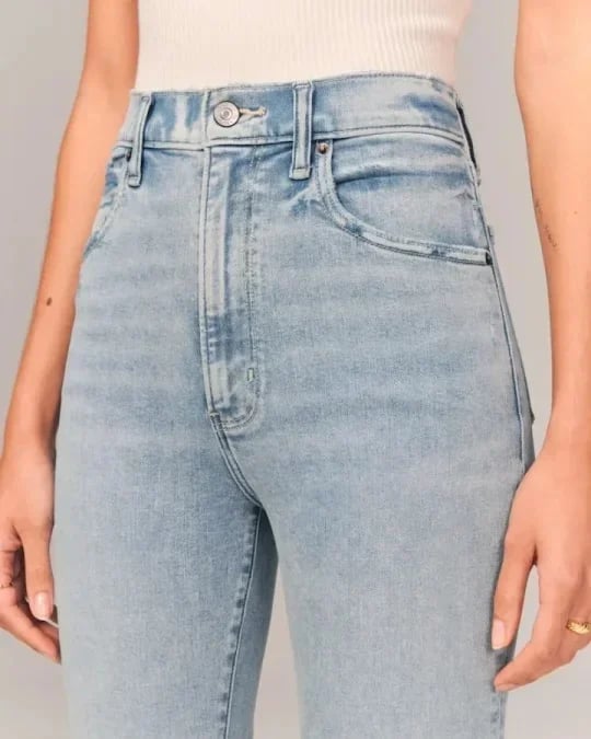 Ultra-High Waist Stretch Flare Jeans