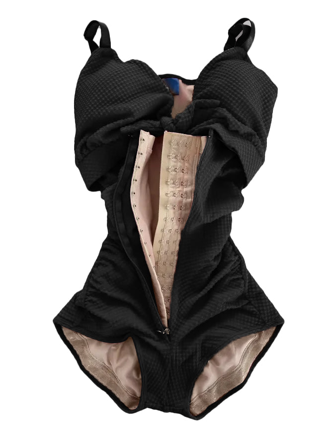 Tummy Control Cut-Out Front Knot Swimsuit