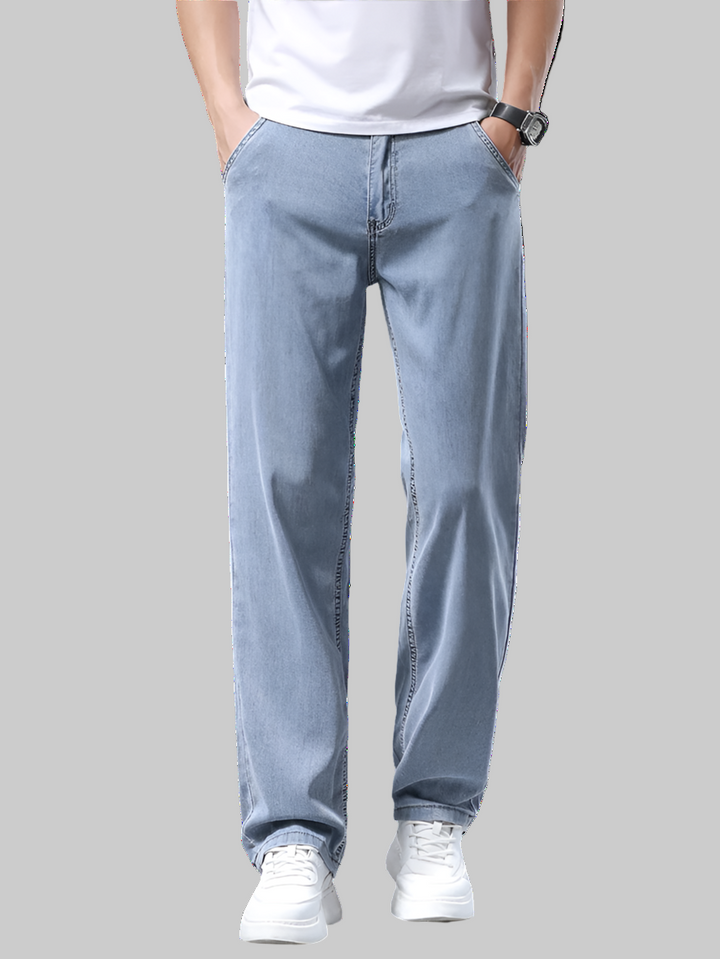 Ultra-thin breathable, straight men's jeans