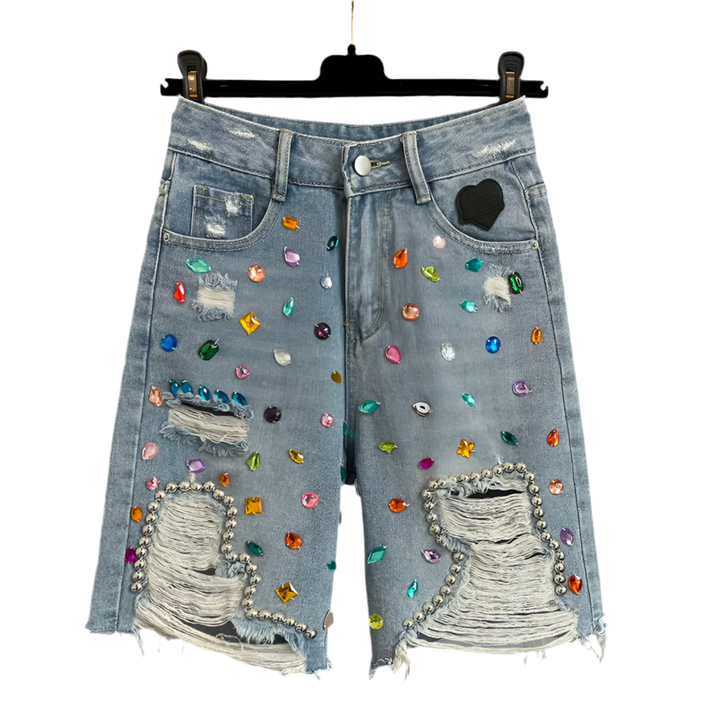 High-Waisted Women's Denim Shorts.
