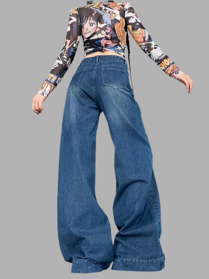 Retro Wide-Leg Jeans