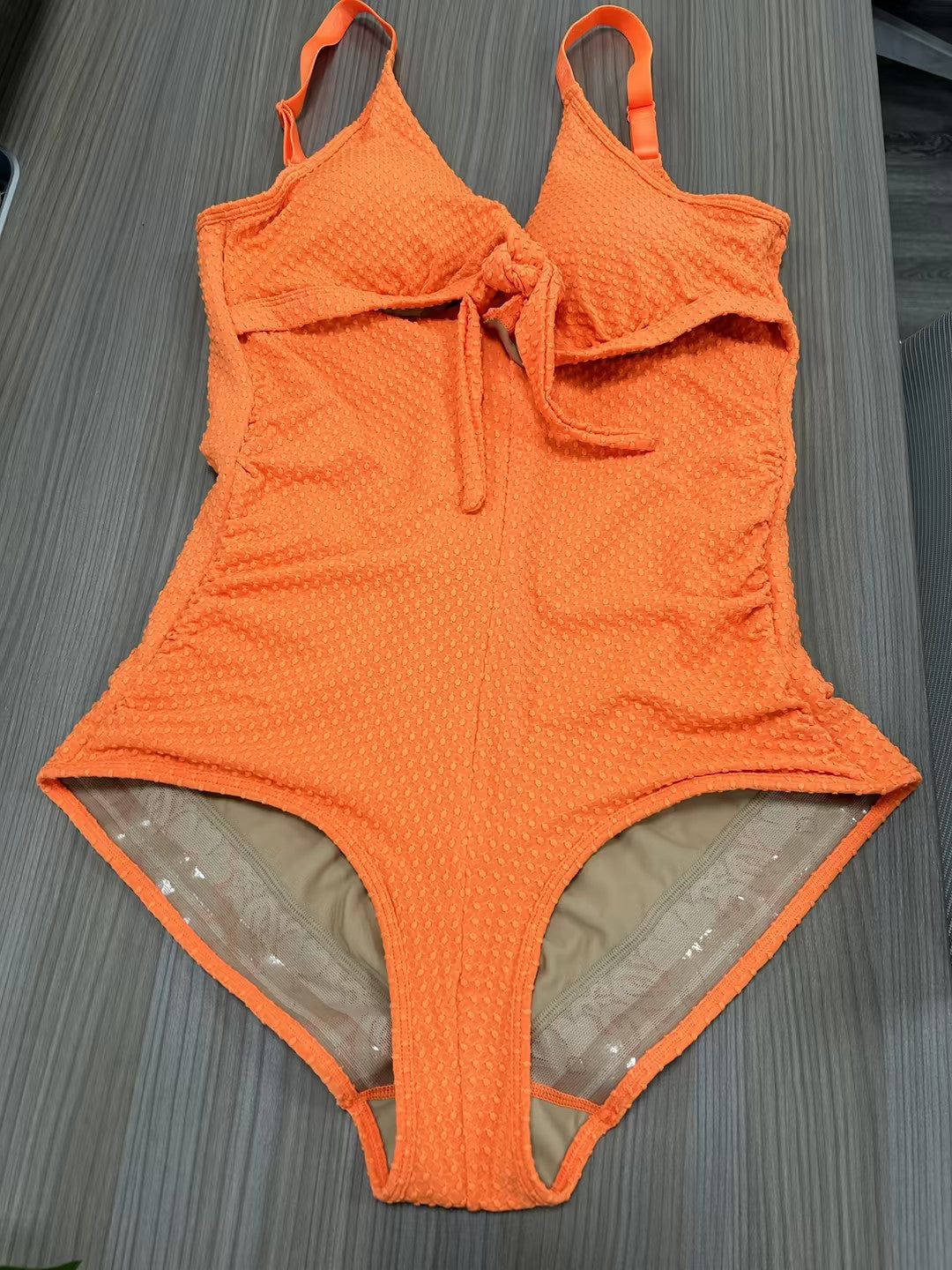 Tummy Control Cut-Out Front Knot Swimsuit