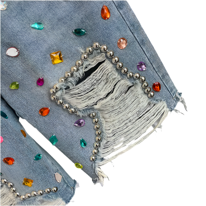 High-Waisted Women's Denim Shorts.