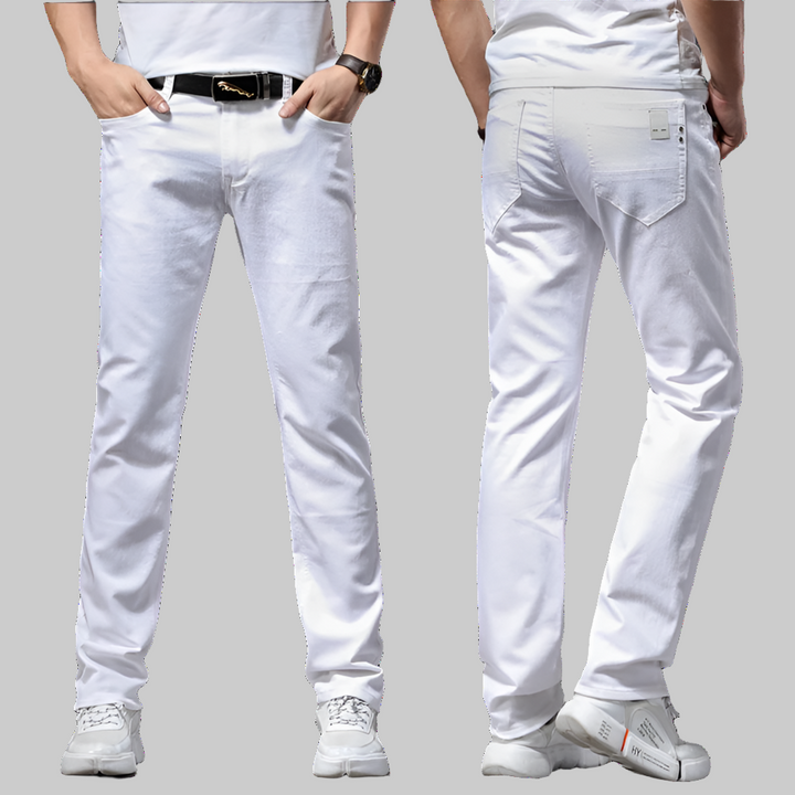 Slim Fit Casual Jeans - Classic Style Soft Stretch Denim