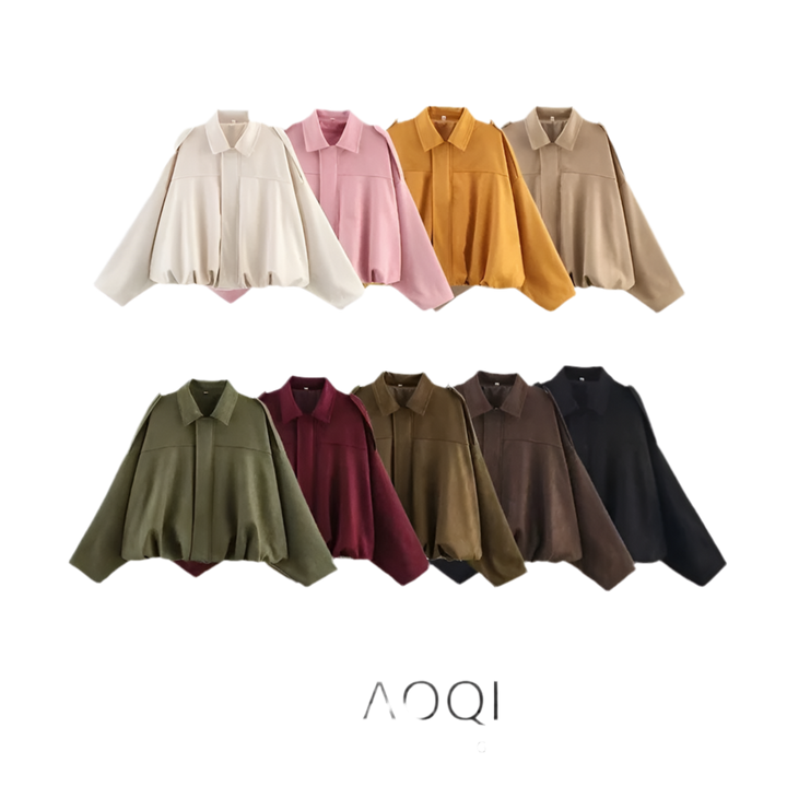 Spring Velvet Feel Pilot Coat