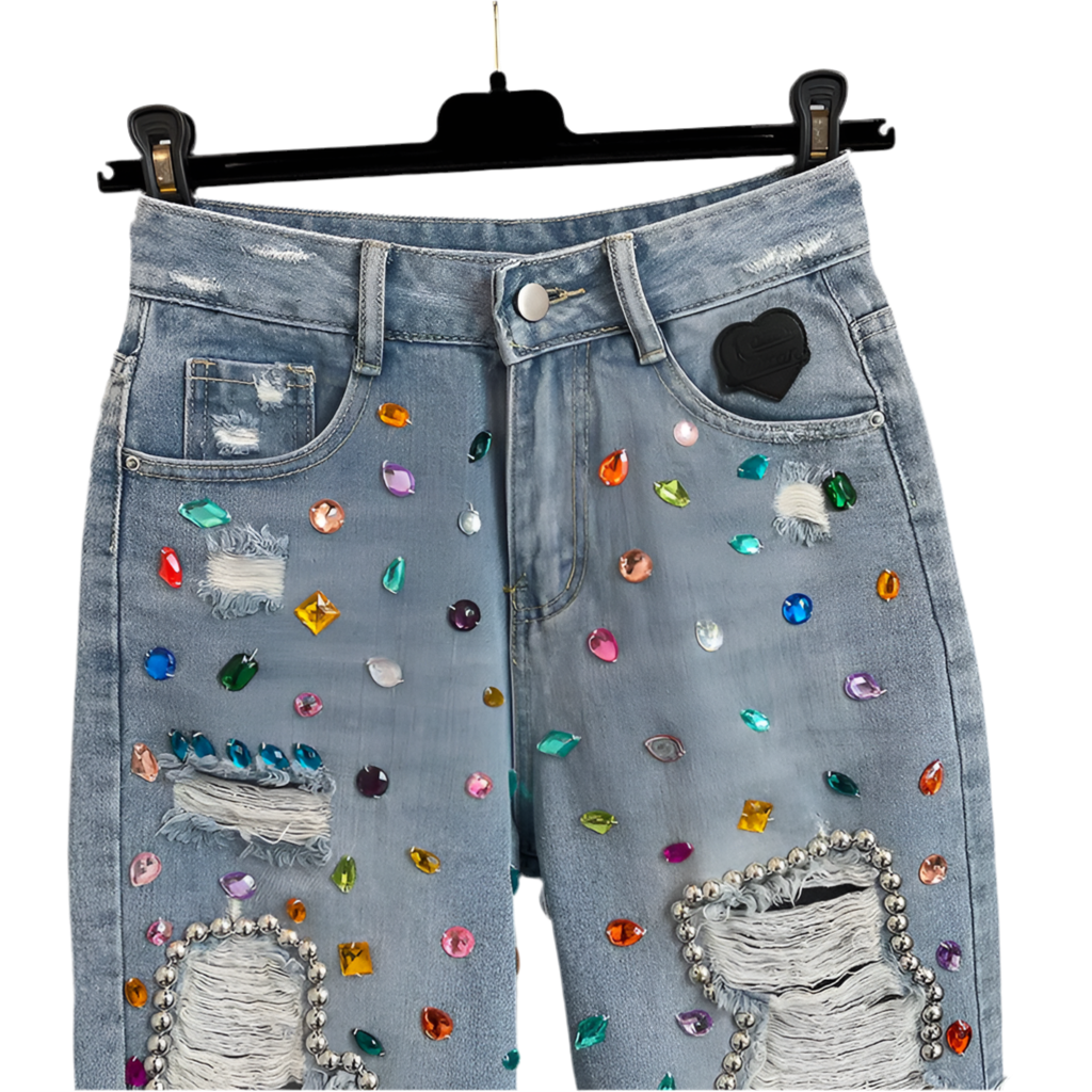 High-Waisted Women's Denim Shorts.