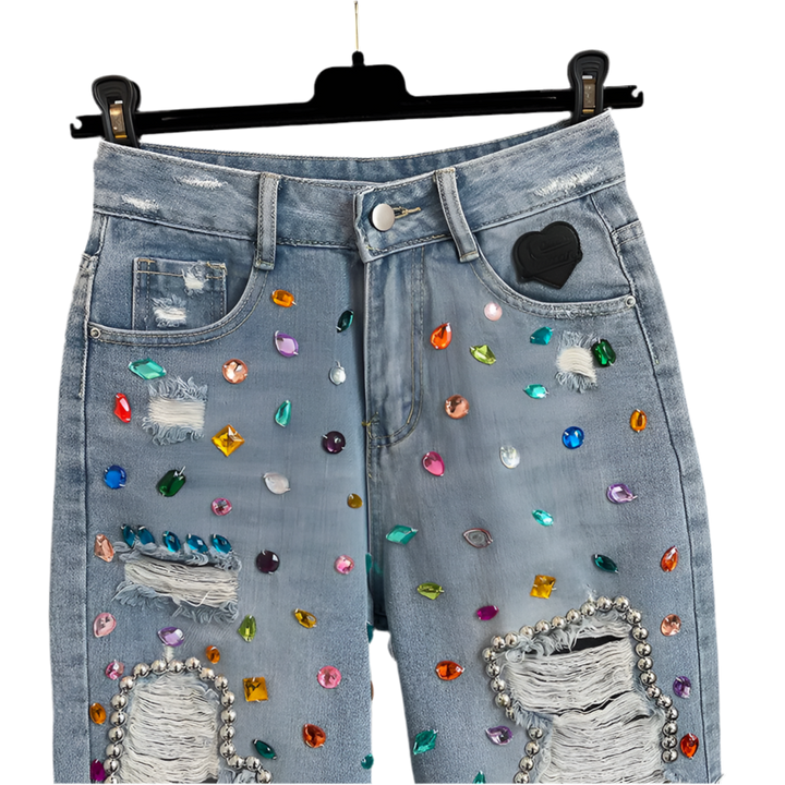 High-Waisted Women's Denim Shorts.