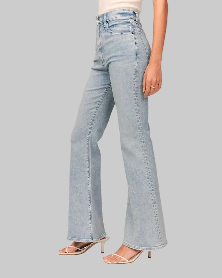 Ultra-High Waist Stretch Flare Jeans