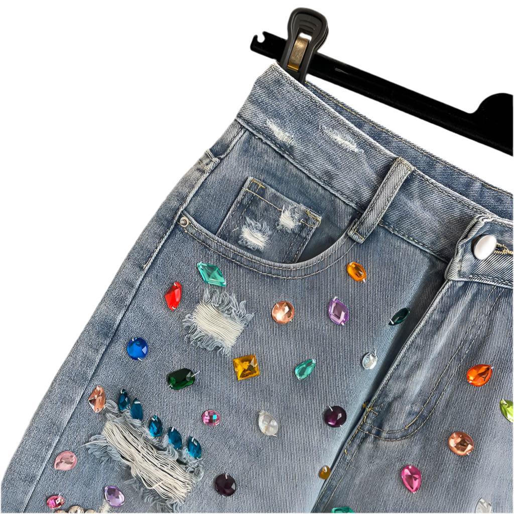 High-Waisted Women's Denim Shorts.