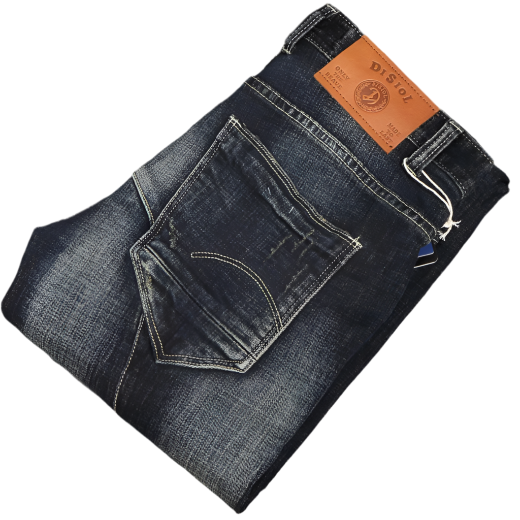 Retro Stretch Slim Fit Ripped Jeans