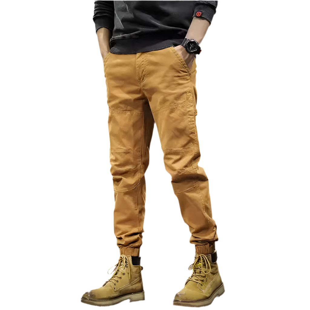 Slim Fit Multi-Pocket Stretch Cargo Jeans