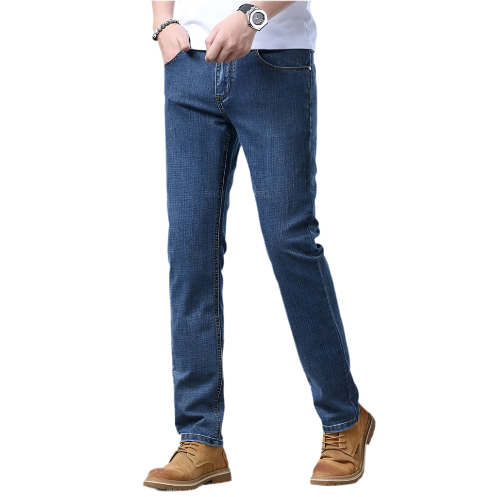 Light Blue Slim Fit Stretch Jeans