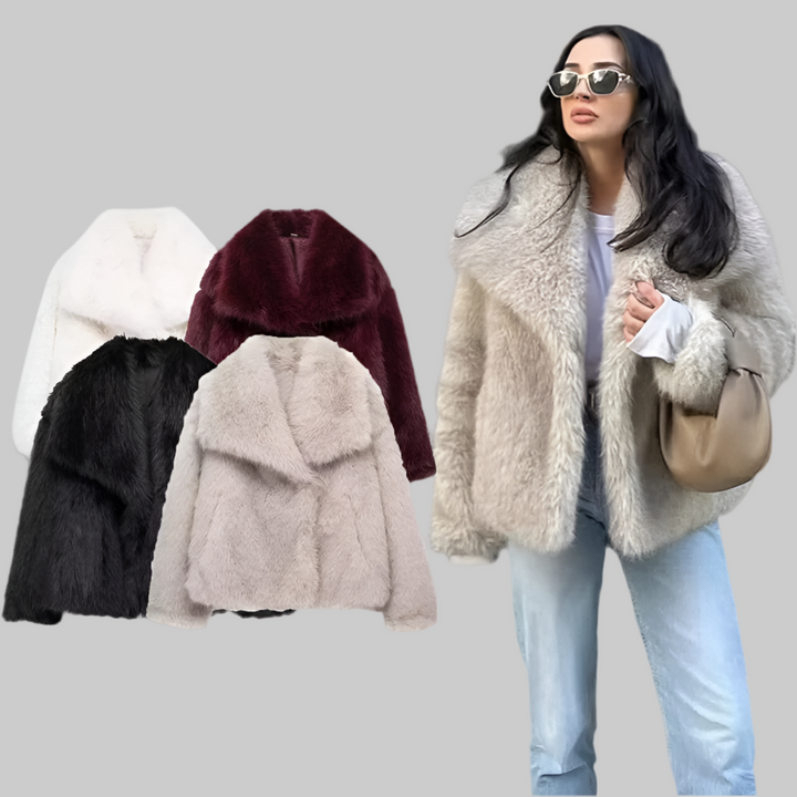 Plush Fluffy Autumn/Winter Faux Fur Coat