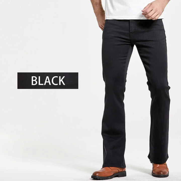 Classic Slim Fit, Slightly Flared Boot Cut Jeans