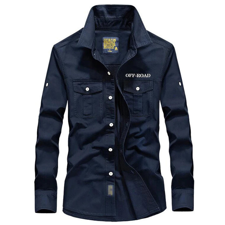 Pure Cotton Oversized Retro Tooling Shirt