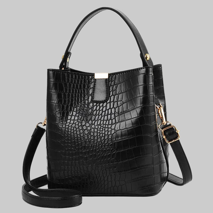 Retro Alligator Crossbody Bucket Bags