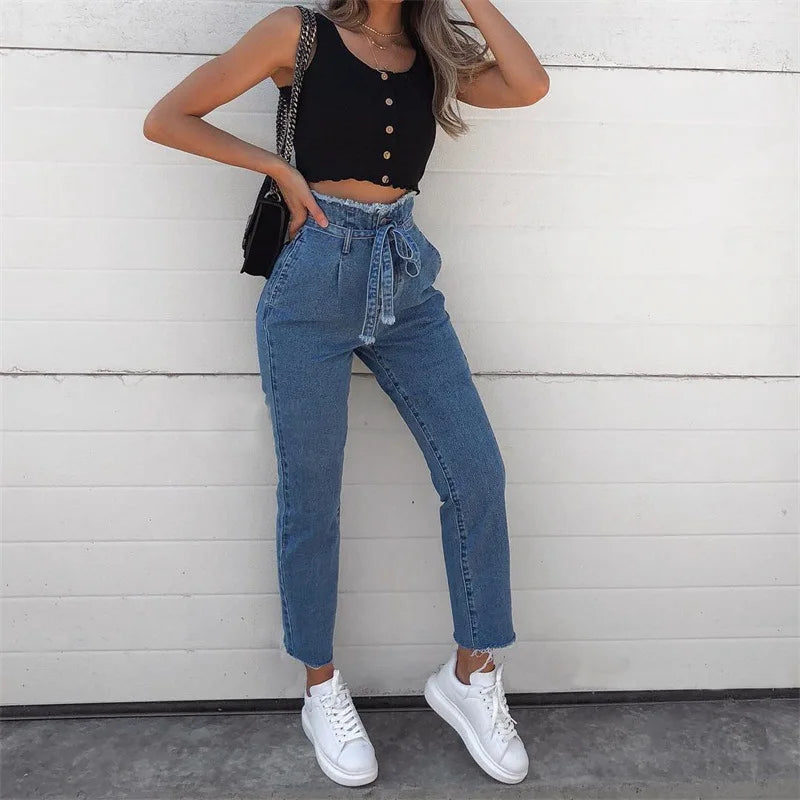High-waisted Sexy Spring Jeans