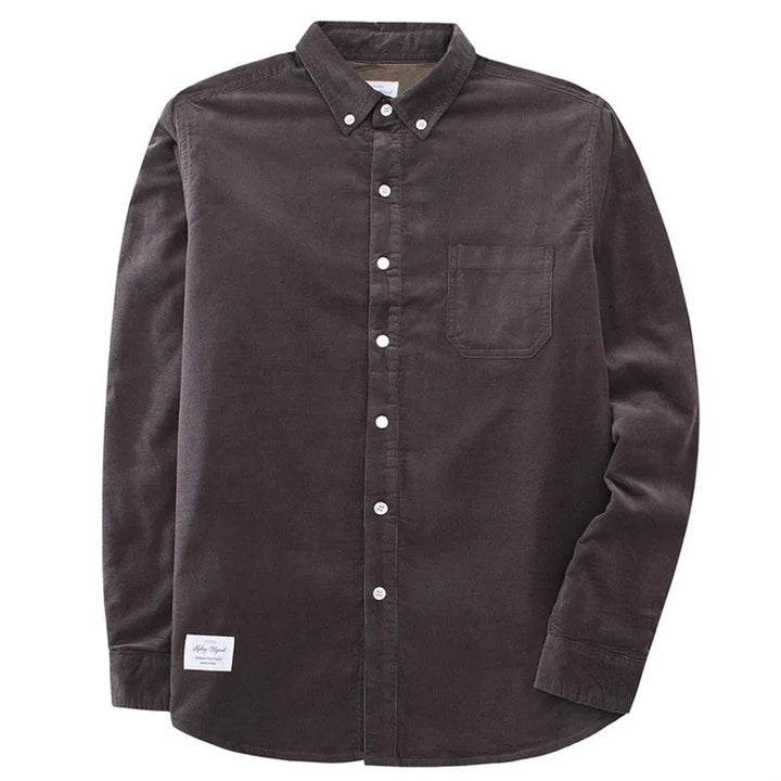 Thick Fleece-Lined Cotton Corduroy Winter Shirt