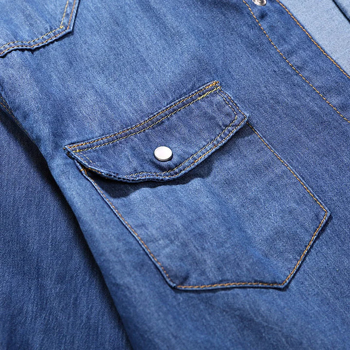 Long Sleeve Casual Denim Shirt