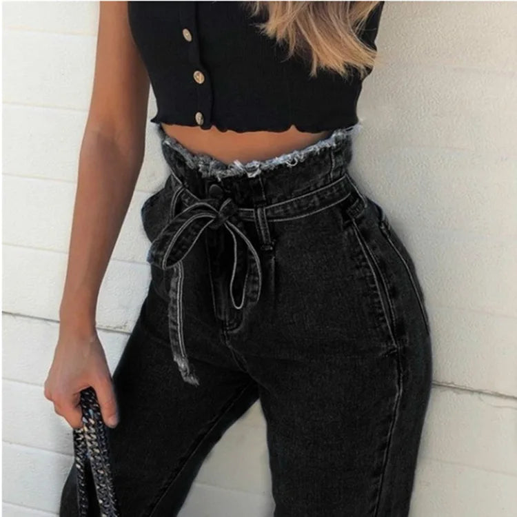 High-waisted Sexy Spring Jeans