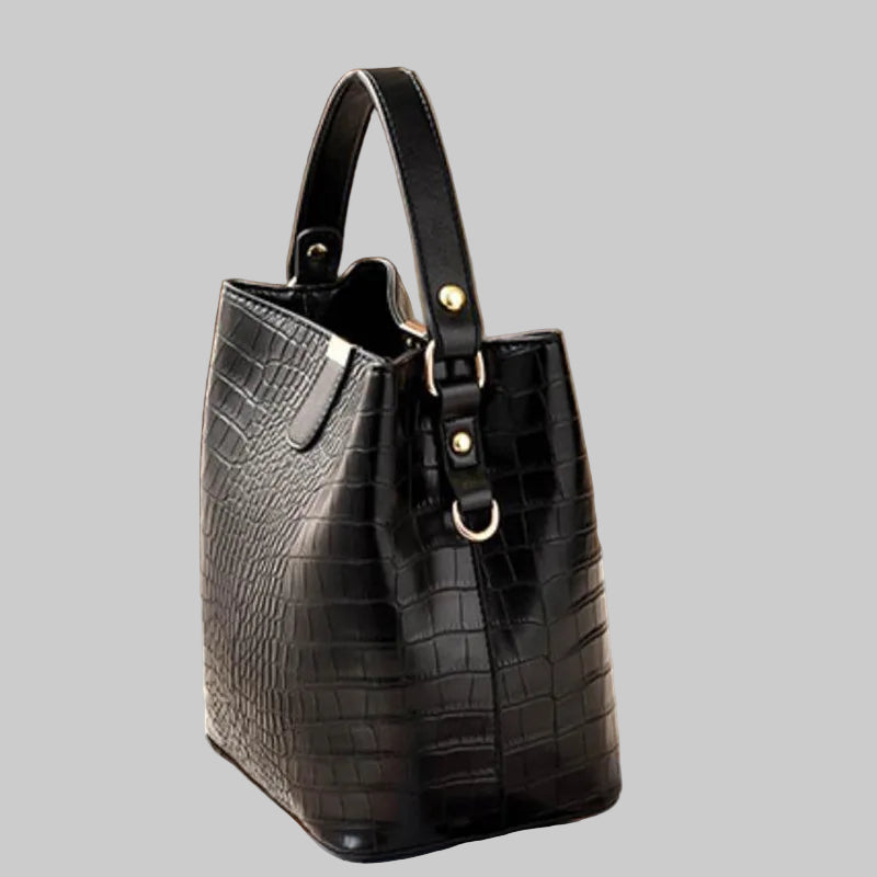 Retro Alligator Crossbody Bucket Bags