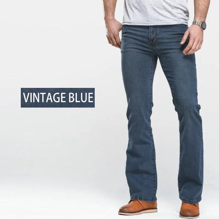 Classic Slim Fit, Slightly Flared Boot Cut Jeans