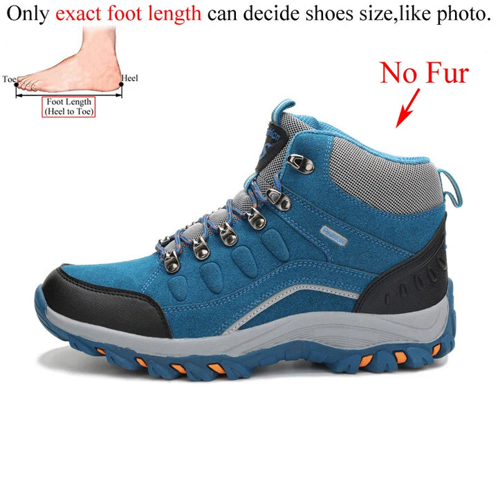 Winter Leather Ankle Outdoor Trekking  Hiking Boots