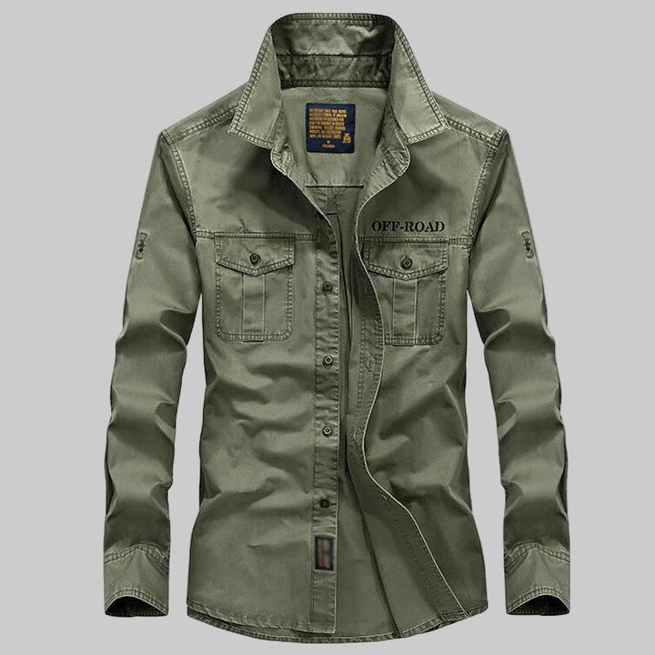 Pure Cotton Oversized Retro Tooling Shirt