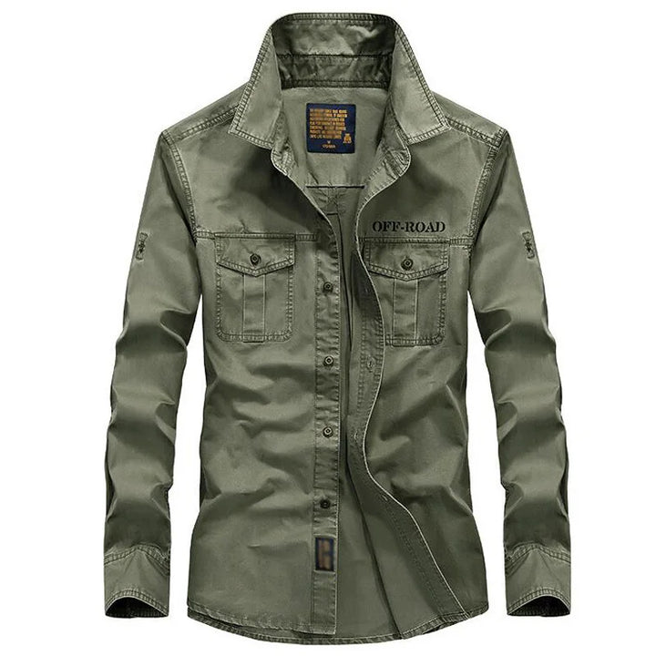 Pure Cotton Oversized Retro Tooling Shirt