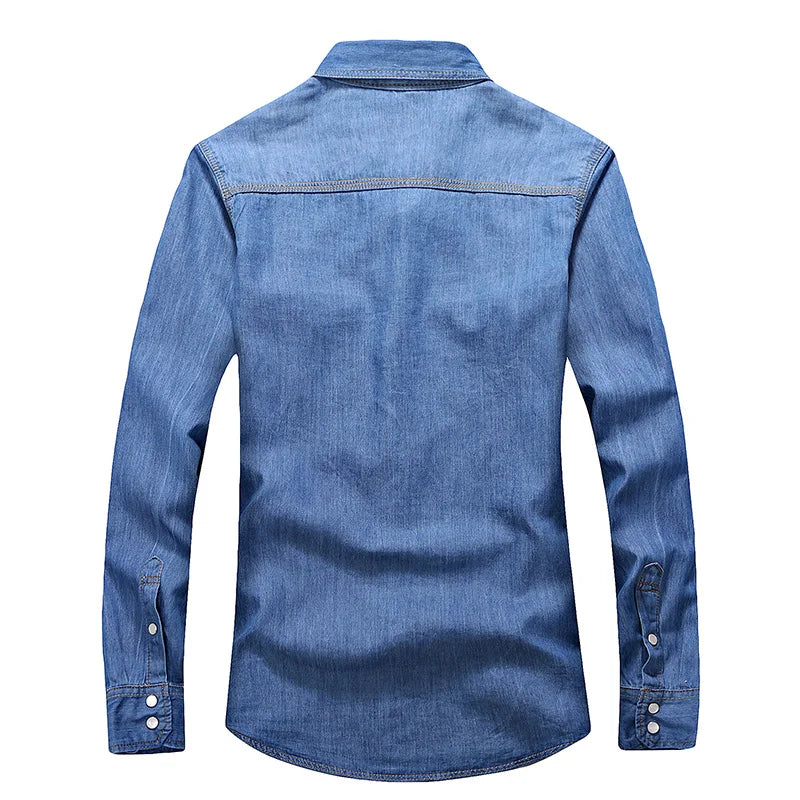 Long Sleeve Casual Denim Shirt
