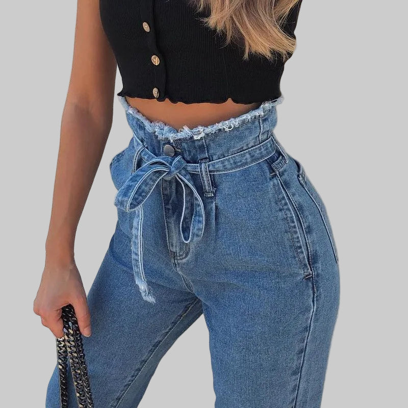 High-waisted Sexy Spring Jeans