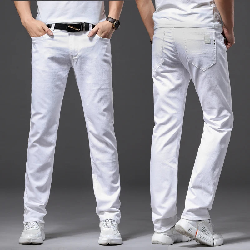 Slim Fit Casual Jeans - Classic Style Soft Stretch Denim