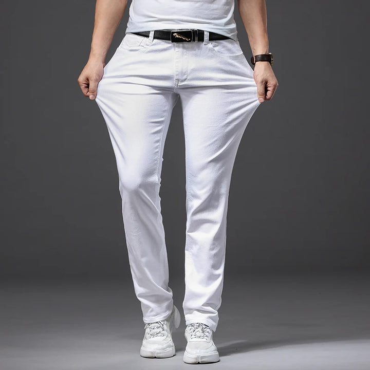 Slim Fit Casual Jeans - Classic Style Soft Stretch Denim