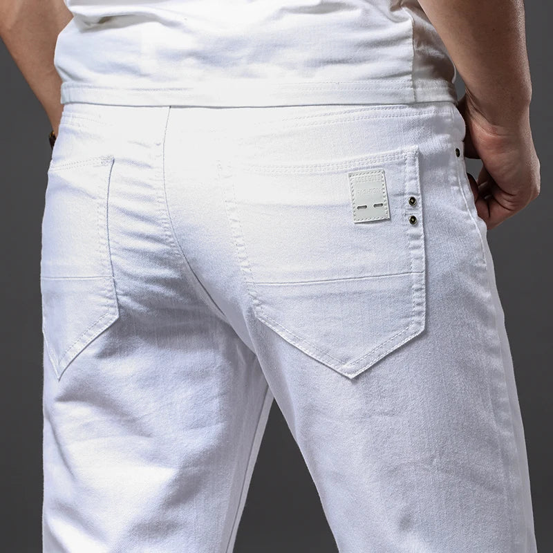 Slim Fit Casual Jeans - Classic Style Soft Stretch Denim