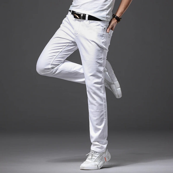Slim Fit Casual Jeans - Classic Style Soft Stretch Denim