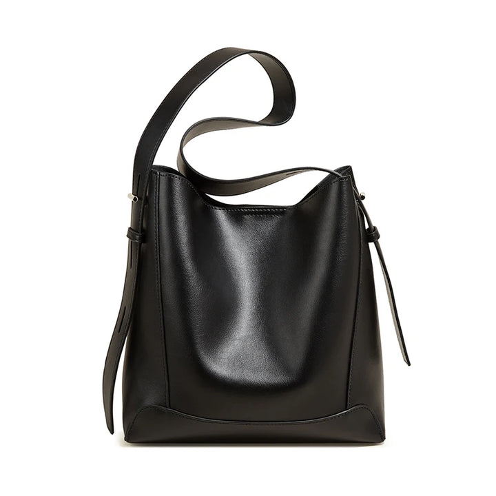 Hobo Leather Shoulder Bucket Bag