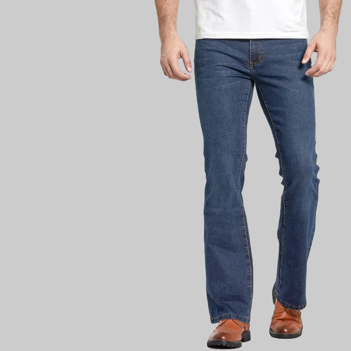 Classic Slim Fit, Slightly Flared Boot Cut Jeans
