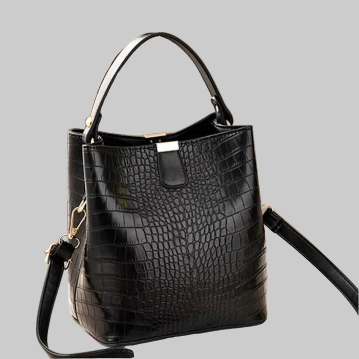 Retro Alligator Crossbody Bucket Bags