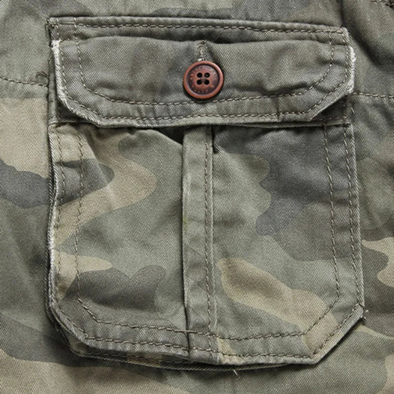 Casual Camouflage Long Sleeve Cargo Shirt